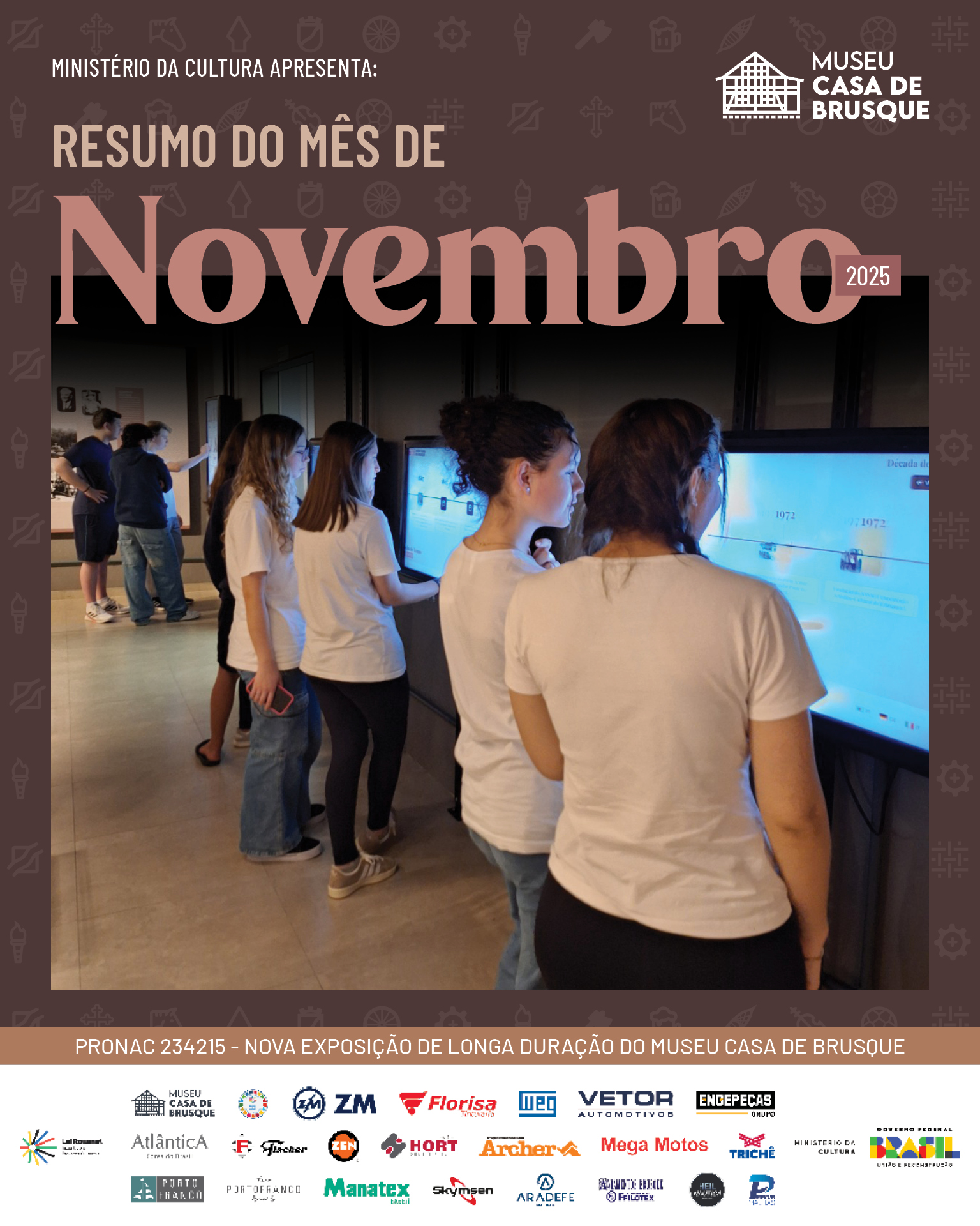 Visitação de novembro no Museu Casa de Brusque