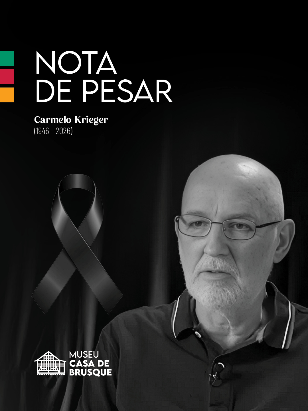 Nota de Pesar: Falecimento de Carmelo Krieger