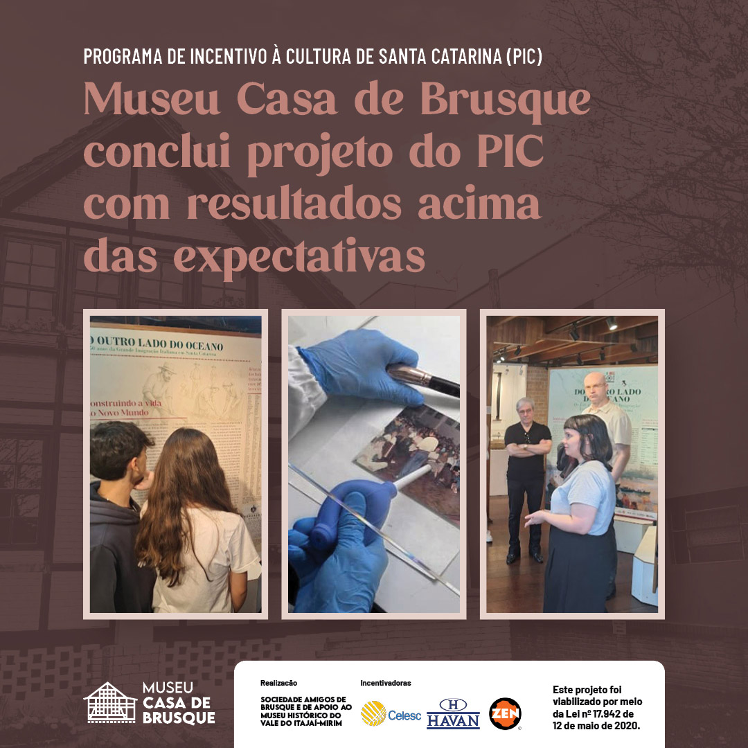 Museu Casa de Brusque conclui projeto do PIC com resultados acima das expectativas