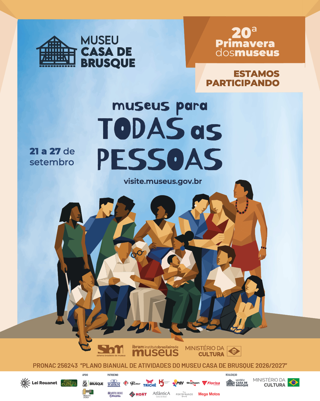Museu Casa de Brusque participa da 20ª Primavera dos Museus com programação gratuita
